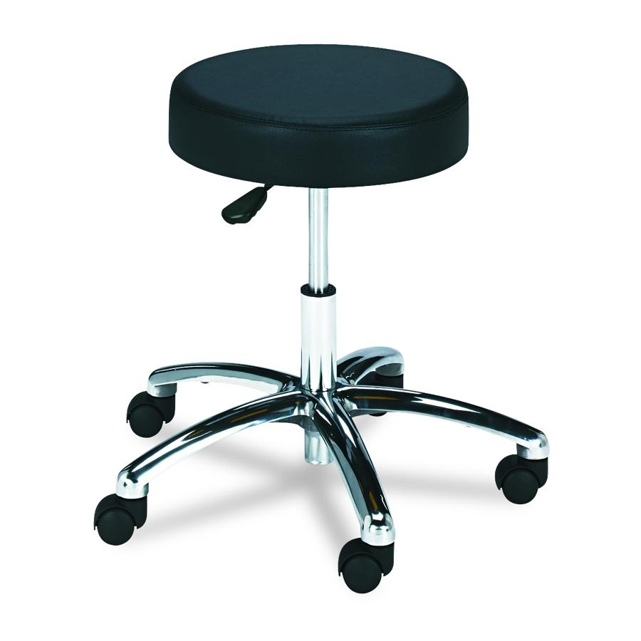 Arowyn Backed Adjustable Height Lab Stool with Wheels