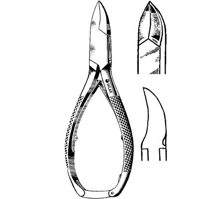 Medline Konig Double Spring with Catch Nail Nipper - 5.5 (14 cm