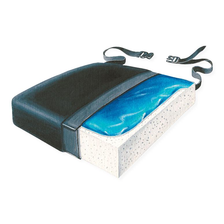 Premium Gel Wheelchair Cushions, T-Gel Cushions