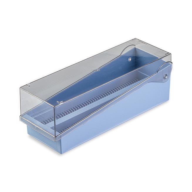 476900 - Slide box for storage/transport PP round, for 5 thick or 10 thin  Slides, 10 pc/PAK