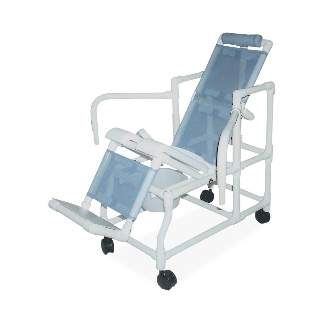 Pvc reclining hot sale shower chair