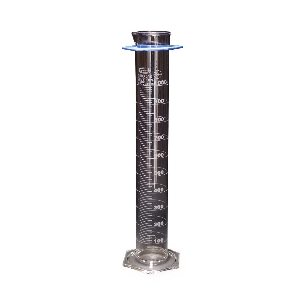 Graduated Cylinder, 250mL - Class A - Squat Form - Hexagonal Base