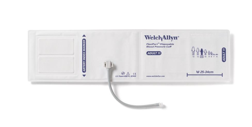 Welch Allyn FlexiPort Blood Pressure Cuff; Size-10 Small Adult, Soft D