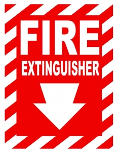 Fire Extinguisher Signs with Arrow | Medline Industries, Inc.